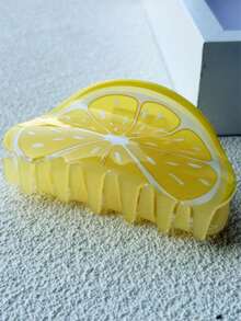 1 件装女士柠檬设计创意发夹，适合日常装饰可爱爪夹发夹发夹发夹发夹发夹接发夹，学校用品，学院秋冬发饰女士度假装女士 - 彩色 - 查看 9