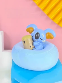 宝可梦超萌软胶皮卡丘睡姿系列车载公仔手工摆件，造型超可爱，汽车装饰必备玩具 - 彩色 - 查看 9