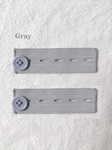 Set de 5 piezas / 1 pieza de extensores de cintura elástica, extensores de botón de pantalón, extensores de cintura ajustables, hebillas de extensión de cinturón, expansores de manga elástica y correas para ensanchar la cintura con broches ajustables