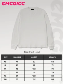 EMCGICC Street Life Men's Y2k Style (250 Cotton T-Shirt) Long Sleeve Shirt, Cotton Graphic T-Shirt, Men's Hip Hop Style - Long Sleeve T-Shirt, Fun Vintage Shirt, Regular Fit, Street Style, Halloween, Digital Print, Ideal Gift - 米色 - 查看 5