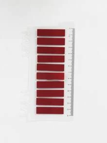 200张便利贴，1种类型，1包索引贴纸，半透明绿色，10种不同颜色款式的便利贴，学生书籍，文具，标签，办公用品，分类贴纸 - 彩色 - 查看 22