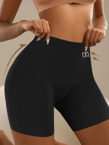 QUASTI 3 Pieces Women's High Waist Shaping Boxer Bottoms Tummy Control Butt Lift Comfortable Skin-Friendly Solid Color Simple Design - Multicolor - View 3