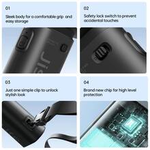 JISULIFE 手持风扇，便携式涡轮风扇，5 档风速，40,000 转/分钟，5000mAh USB 可充电迷你风扇，男女通用，旅行、露营、户外活动必备 - 彩色 - 查看 8