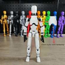 Accesorios de figura de acción T13 personalizados impresos en 3D, decoración de escritorio coleccionable con 13 articulaciones móviles, juguete posable T-13 impreso en 3D - Multicolor 2 - Ver 25