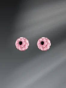 CIZME 2 piezas Bolas de acero inoxidable de repuesto con diseño divertido para mujer, Accesorios de anillos para el ombligo de 14G 16G con bolas de cristal CZ brillantes y flexibles de 3.5mm 5mm 8mm - Multicolor - Ver 25