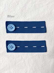 Set de 5 piezas / 1 pieza de extensores de cintura elástica, extensores de botón de pantalón, extensores de cintura ajustables, hebillas de extensión de cinturón, expansores de manga elástica y correas para ensanchar la cintura con broches ajustables