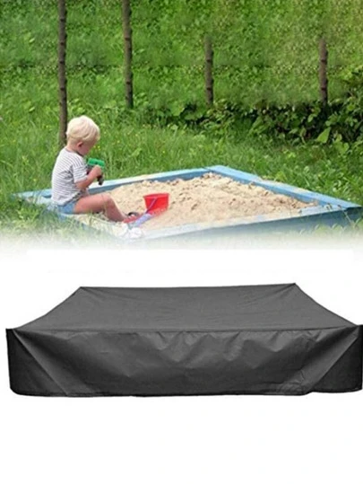 1pc Children's Playground Sandbox Cover, Waterproof Dustproof Outdoor Sandbox Protector, Leaf-Proof Sandbox Cover