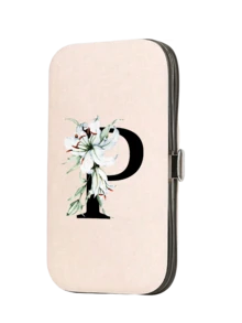 7件套粉色旅行美甲套装，印有百合花和A-Z字母图案。这款宽敞的美甲收纳盒包含不锈钢工具、一把超锋利防溅指甲钳，设计经典。非常适合随身携带美甲护理必需品，例如旅行、户外活动、寄宿学校、居家使用，也可作为圣诞礼物。 - 彩色 - 查看 30