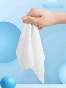 50pcs Portable Disposable Non-Woven Fabric Wet Wipes, Mini Individual Packaging, For Hand And Mouth Cleaning, Personal Part Cleaning And Care, Suitable For Home, School, Party, Travel, Festival - Pink - View 2