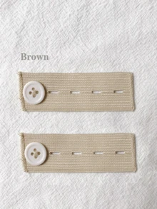 Set de 5 piezas / 1 pieza de extensores de cintura elástica, extensores de botón de pantalón, extensores de cintura ajustables, hebillas de extensión de cinturón, expansores de manga elástica y correas para ensanchar la cintura con broches ajustables