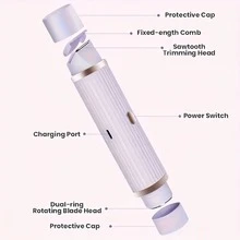 Máy cạo râu điện 2 trong 1 dành cho nữ - Dùng được cả khi ướt và khô, thích hợp cho vùng bikini, lông mày, mặt, chân và nách - Máy tỉa lông bikini cầm tay - Thiết kế không dây, có thể sạc lại - Tẩy lông nhẹ nhàng và hiệu quả - Nhiều màu - Xem 9
