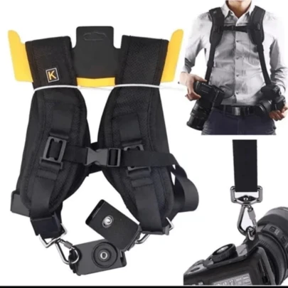 Alça De Ombro Dupla para fotógrafos Duas Câmeras, Double Strap