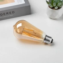 6 Bóng đèn LED Edison ST64 4W cổ điển E27 đế trung bình 220V tương đương 40W Bóng đèn sợi đốt 2700K ánh sáng trắng ấm màu vàng cổ điển Bóng đèn hình giọt nước có thể điều chỉnh độ sáng cho đèn thả trần Quạt trần Đèn tường Phòng tắm Hiên nhà - 6 chiếc E27 220V-240V - Xem 5