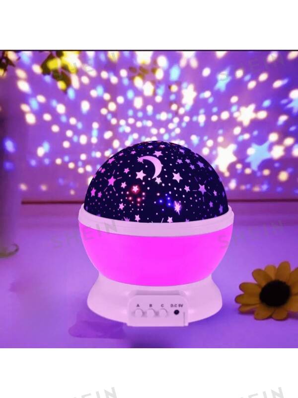 Transform Your Bedroom Into A Magical Starry Sky With This Rotating Starlight Projector Lamp!