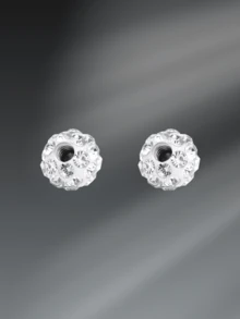 CIZME 2 piezas Bolas de acero inoxidable de repuesto con diseño divertido para mujer, Accesorios de anillos para el ombligo de 14G 16G con bolas de cristal CZ brillantes y flexibles de 3.5mm 5mm 8mm - Multicolor - Ver 20