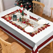 1/20 chiếc khăn trải bàn Giáng sinh cổ điển có hình ông già Noel, thiết kế họa tiết hộp quà - Khăn trải bàn trang trí lễ hội cho tiệc trong nhà/ngoài trời, trang trí nhà cửa và quà tặng mùa đông, đồ trang trí Giáng sinh, quà tặng Giáng sinh hoàn hảo - Nhiều màu - Xem 11