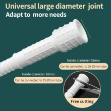 1m/2m/4m/8m 360° Swivel Faucet Extender Duty Silicone Hose Anti Splash Nozzle Universal Adapter High Pressure Flow Kitchen Sink Garden Watering Pet Cleaning Tool Leakproof Quick Connect