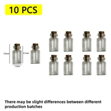 30/20/15 Pcs Beautiful Mini Clear Glass Bottles With Cork Stoppers,Spice Message Vials, DIY Wishing Bottles, Small Empty Drifting Jars,Mini Containers,For Drifting, Wishing, Candy Storage, Crystal & Gravel Decoration, Round Glass Vials, For Birthday,Wedding Party,Home Decoration Favors,Art Crafts, Wedding Party Favors, Home Decor