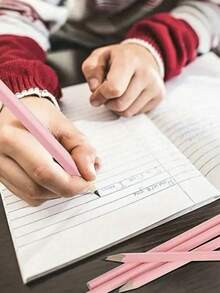 5/10/20/30pcs Pink Wooden Wedding Pencils With Eraser, Suitable For Schools, Art, Offices, Painting, Sketching, And Learning