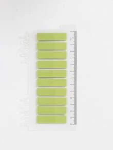 200张便利贴，1种类型，1包索引贴纸，半透明绿色，10种不同颜色款式的便利贴，学生书籍，文具，标签，办公用品，分类贴纸 - 彩色 - 查看 17