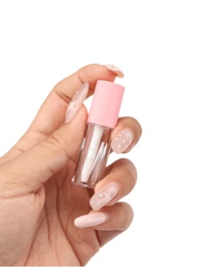 10支装大号圆形唇彩管，可重复使用DIY唇膏补充装，价格实惠，适合作为圣诞礼物、化妆品、化妆工具、平价好物、礼品、女士礼品、圣诞礼物、赠品、旅行必备。 - 粉色 - 查看 2