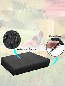 1个儿童游乐场沙坑盖，防水防尘户外沙坑保护罩，防落叶沙坑盖 - 彩色 - 查看 5