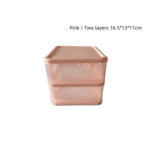 Caja de almacenamiento con cajón de escritorio tipo princesa para niñas, con bandas, tarjetas de pelo, pasadores de pelo, lazos de pelo y accesorios de pelo, caja de almacenamiento de plástico para accesorios de pelo