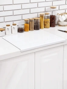 1 pieza Tabla de cortar de acrílico para encimera de cocina, tabla de cortar para encimera, tabla anti-corte, para protección de encimera de cocina, suministros de cocina, accesorios de cocina - Multicolor - Ver 7