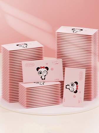 50 pièces Lingettes humides jetables en tissu non tissé portable, emballage individuel mini, pour le nettoyage des mains et de la bouche, le nettoyage et les soins des parties intimes, convient pour la maison, l'école, les fêtes, les voyages, les festivals