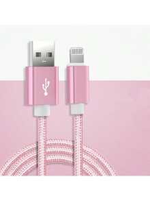 Nylon Braided USB Data Charging Cable For Compatible With IPhone 6 6S 7 8 Plus X XR XS 11 12 13 14 Pro Max 5SFor IPad Air 2 Fast Charging Cable