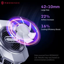 nubia Redmagic VC Cooler 6 银色，热传导速度提升 54%，10 秒内温度下降 18℃，30W 三模式智能温控，定制小型轴流风扇：风量增加 20%，轻巧紧凑，适用于各种场景