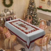 1/20 chiếc khăn trải bàn Giáng sinh cổ điển có hình ông già Noel, thiết kế họa tiết hộp quà - Khăn trải bàn trang trí lễ hội cho tiệc trong nhà/ngoài trời, trang trí nhà cửa và quà tặng mùa đông, đồ trang trí Giáng sinh, quà tặng Giáng sinh hoàn hảo - Nhiều màu - Xem 8