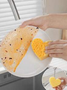 1 套 10 块清洁海绵、吸水清洁布、清洁抹布、洗碗海绵、厨房清洁工具 - 彩色 - 查看 4