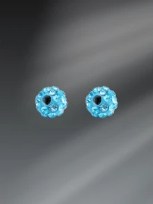CIZME 2 piezas Bolas de acero inoxidable de repuesto con diseño divertido para mujer, Accesorios de anillos para el ombligo de 14G 16G con bolas de cristal CZ brillantes y flexibles de 3.5mm 5mm 8mm - Multicolor - Ver 24