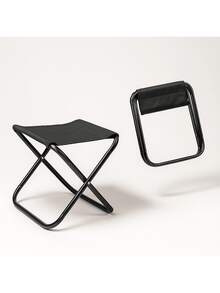 Mini Lightweight Folding Camping Stool Portable Stool - 黑色 - 查看 9