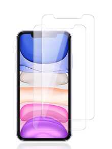 2片装钢化玻璃屏幕保护膜，兼容 17 / 17 Air / 17 Pro / 17 Pro Max / 16e / 14 / 13 / 13 Pro / 17 / 16 / 15 / 14 / 13 / 12 / 11 / Xs Max / XR / 8 / 7 / 6 Plus / SE2 / SE3 / Mini / Pro Max，兼容手机壳。 - 無色 - 查看 22