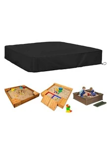 1个儿童游乐场沙坑盖，防水防尘户外沙坑保护罩，防落叶沙坑盖 - 彩色 - 查看 3