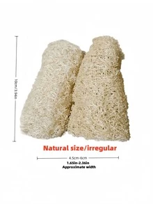 2 Stücke/1 Stück natürliche organische Luffa Schwämme, starker Peeling-Körper- & Rücken-Massagebürste, für Männer & Frauen, Erwachsene, SPA, Schönheit, tägliches Baden