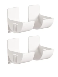 2/4/6/8/12 Holeless Garbage Bag Storage Racks, Wall-Mounted Kitchen Storage Racks, Garbage Bag Racks, Wall-Mounted Kitchen Organizers, Shelves On The Wall For Kitchen Storage, Food, Garbage Bag Storage Racks, Space-Saving, Wall-Mounted Design, Available In Various Colors, Halloween, Kitchen, Essential For Living Room Home Storage