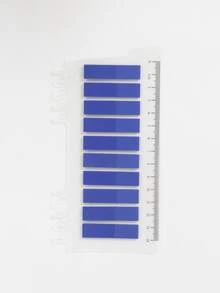 200张便利贴，1种类型，1包索引贴纸，半透明绿色，10种不同颜色款式的便利贴，学生书籍，文具，标签，办公用品，分类贴纸 - 彩色 - 查看 24