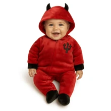 Baby Kisses Mameluco para Bebe bordado con gorro tipo disfraz Diablito - 0-3M - Ver 1