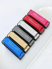 10-Hole High-Quality C-Key Harmonica - Polished Durable Hard Case - Suitable For Beginners, Professionals, And Halloween/Christmas Gifts - Multicolor - View 6