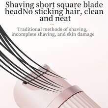 2-In-1 Women's Electric Shaver Double Headed Bikini Trimmer Body Hair Remover Suitable For Bikini, Underarm, Leg, Arm, Body, Face, USB Charging Electric Shaver, Gentle And Skin Friendly - Multicolor - View 9