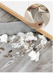 Mopa extensible, herramienta de limpieza de esquinas para la parte inferior de la cama, paño de mopa reemplazable, para colector de polvo estático, limpieza de la parte inferior de la cama, adecuado para productos de limpieza, limpieza del hogar, aplicable al baño, cocina, estudio, oficina y sala de estar. Se puede usar en interiores y exteriores, adecuado para familias con mascotas. Fácil de almacenar, no ocupa espacio, se puede lavar y reutilizar, con las funciones de una mopa y una escoba. - por defecto - Ver 8