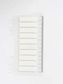 200张便利贴，1种类型，1包索引贴纸，半透明绿色，10种不同颜色款式的便利贴，学生书籍，文具，标签，办公用品，分类贴纸 - 彩色 - 查看 16