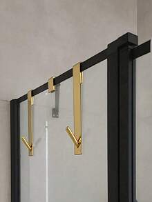 1 gancho para colgar en la parte posterior de acero inoxidable resistente y duradero, un gancho individual portátil desmontable y sin perforaciones, adecuado para puertas de vidrio, baños, cocinas, balcones, armarios y otras superficies lisas, fácil de instalar sin dañar la pared, fuerte capacidad de carga y no es fácil caerse, adecuado para colgar ropa, toallas, accesorios, llaves y otros artículos diarios, imprescindible para la organización del hogar