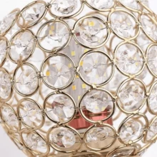 Modern Luxury Crystal Round Wall Sconce Light Gold - Vàng - Xem 10