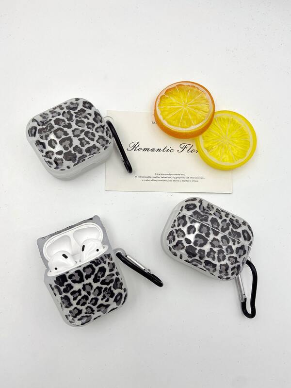 1 Stück Leoparden-Muster Kopfhörertasche kompatibel mit iPhone, AirPods 1/2, neue kabellose Kopfhörerschutzhülle für AirPods 3/4/Pro/Pro2, Geschenk für Freund/Freundin
