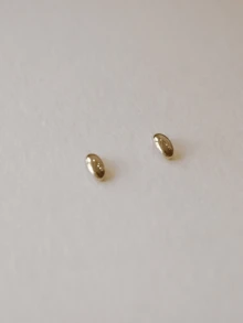 2 đôi bông tai bạc 925 nguyên chất kiểu dáng tối giản, hình bầu dục sáng bóng, thích hợp đeo hàng ngày, quà tặng cho phụ nữ. - Vàng - Xem 4