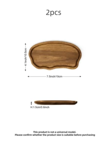 1/2 件木托盘、云形托盘、彩虹形托盘、木制托盘、美容展示托盘、香水托盘、浴室托盘、餐具用木托盘、蛋糕托盘、厨房托盘、生日展示架、花园托盘、纸杯蛋糕托盘 - 棕色 - 查看 16